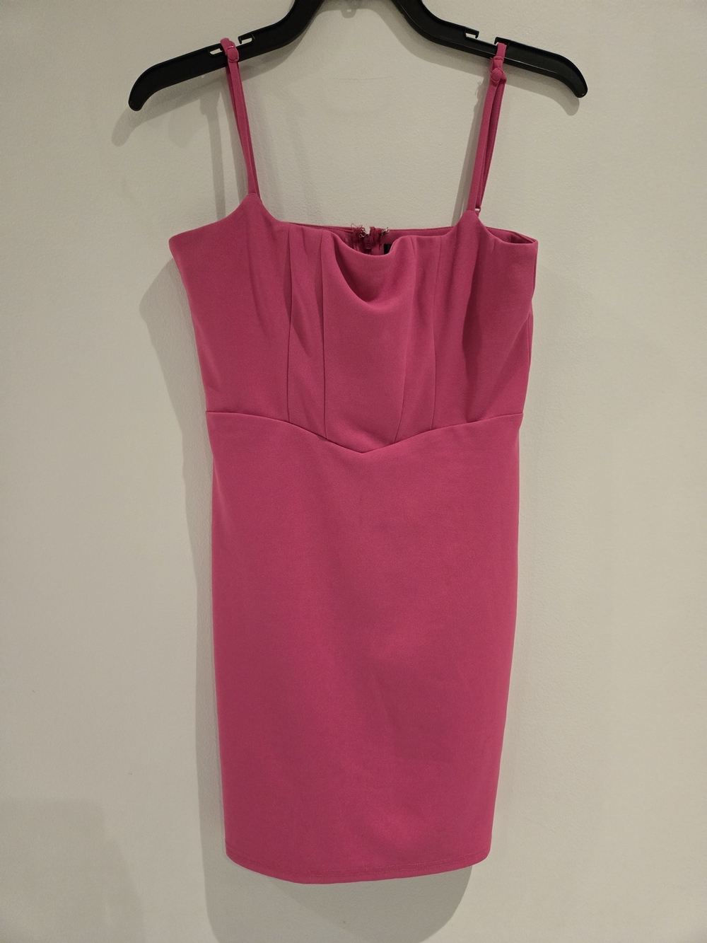 Aqua Hot Pink Spaghetti-Strap Sheath Dress